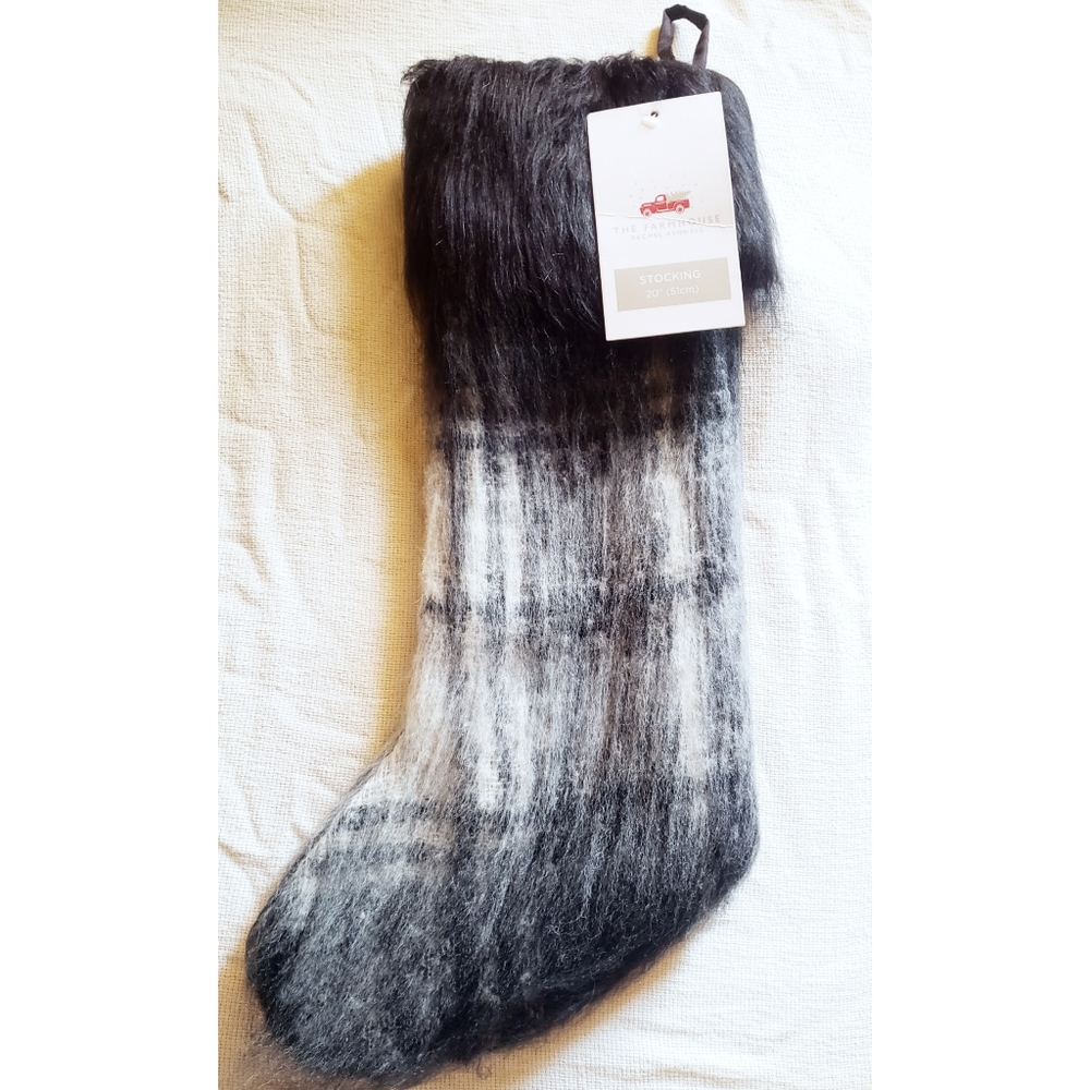 The Farmhouse Rachel Ashwell mohair Christmas stocking